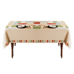 美式复古餐桌布棉麻布艺防水防油免洗防烫桌垫桌面保护垫茶几台布