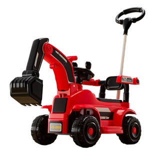 遥控挖掘机儿童2026新款电动挖挖机男女孩挖机玩具车可坐人工程车