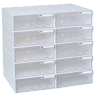 腾正跃组合式A4桌面收纳柜抽屉式文件资料分类盒创意拼接式整理盒