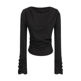 无以幻象 x 陈太太CHENTAITAI   叠领长袖堆堆打底衫针织衫