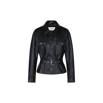 none荔枝纹蛋白皮百搭皮衣外套