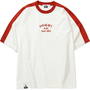 【联名系列】nautica whitesail x Reebok日系字母印花短袖T恤