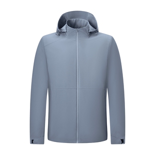 红豆全能夹克男士26年春季新款弹力连帽可脱卸户外运动防水外套