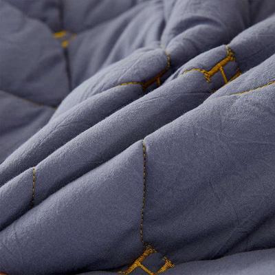 100棉绣花纯棉床笠单件冬季全棉抗菌加厚夹棉床罩防滑床垫保护罩