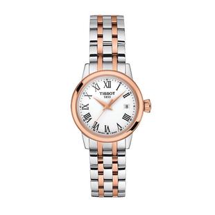 【自营】Tissot天梭官方正品梦圆系列时尚女表简约钢带石英手表