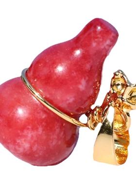 红绿宝芙蓉玉饰品女士款葫芦吊坠