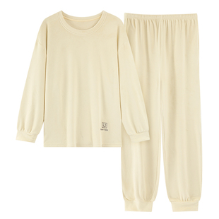 芬腾可安睡衣女款2025新款冬季高级感海岛绒加厚明黄家居服秋冬天