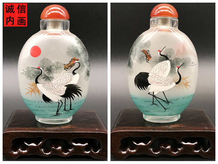 衡水鼻烟壶内画民间工艺 纯手工非遗瓶内画 外事中国特色商务礼品