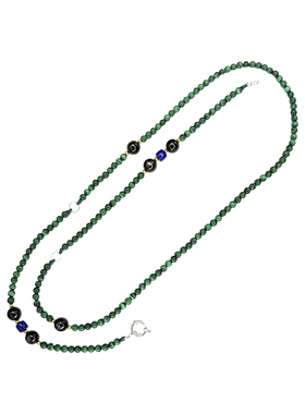 BUDDIA新款孔雀石毛衣链