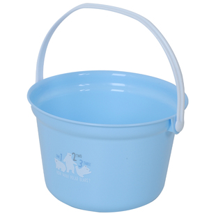 日本进口儿童洗脸盆婴幼儿宝宝浴室洗头洗澡水舀水勺浴凳小水桶
