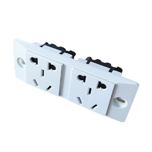 嵌式暗装多功能三插孔多用孔电源插座模块118型流水线老架化插座