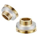 黄铜芯替代免生料带密封垫片角阀水龙头四分快速安装防漏硅胶垫圈