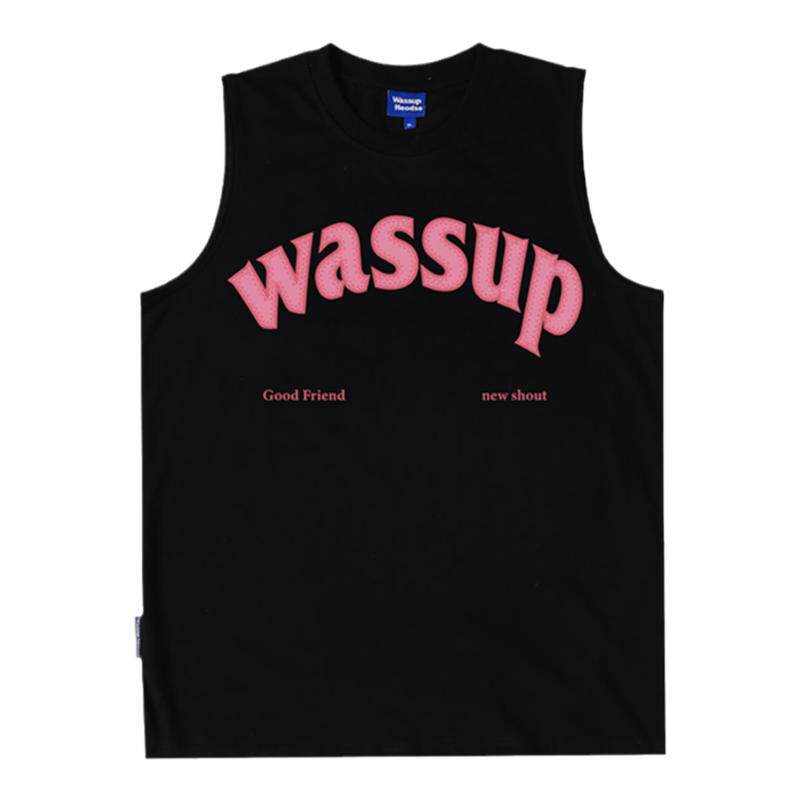 潮牌正品坎肩背心WASSUPHEODS