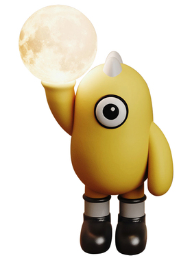 可爱卡通大眼怪小夜灯桌面摆件