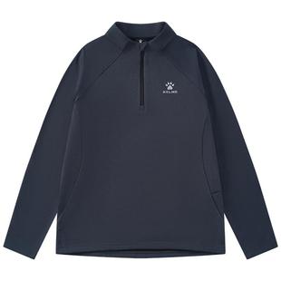 卡尔美男女儿童半拉链卫衣秋冬季保暖足球训练服跑步运动长袖T恤