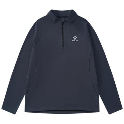 卡尔美男女儿童半拉链卫衣