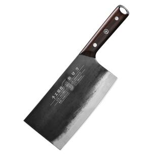 折影手工锻打菜刀加用斩切两用轴承钢厨房商用高硬度锋利厨刀阳江