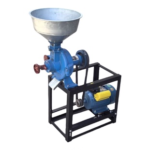 高翔200型干湿两用磨粉机 饲料粉碎机 家用大米磨浆 五谷杂粮打粉