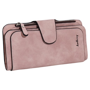 卡包女士精致高档软皮磨砂钱包女长款多卡位折叠卡包钱包一体包女