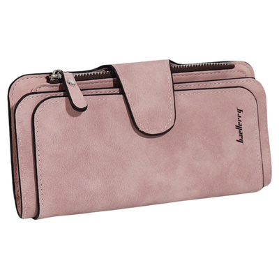 卡包女士精致高档软皮磨砂钱包女长款多卡位折叠卡包钱包一体包女