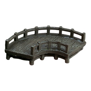古建坊鱼缸小桥配件造景盆景新款古建筑木桥直桥楼梯3D打印微景观