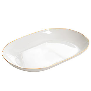 鱼盘大号超大家用蒸鱼盘子2025新款陶瓷轻奢日式骨瓷深盘菜盘餐具