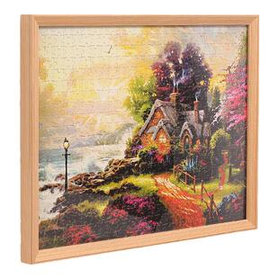 拼图相框1000片挂墙500装裱画框300块框架50x70定制*75拼图定做框