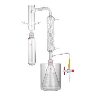 三爱思 水蒸气蒸馏装置T72 挥发性植物精油蒸馏物提取反应器 冷凝水蒸汽发生装置 实验室高硼硅玻璃器材