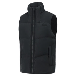 李宁反伍BADFIVE男子防泼水宽松2025冬季鸭绒保暖羽绒马甲AMRV029