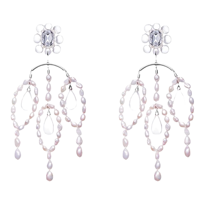 珍珠耳环PEARLONA复古