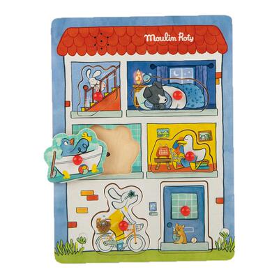 法国moulinroty声音嵌板拼图礼物