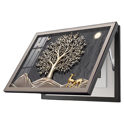 晓云餐厅轻奢电表箱装饰画