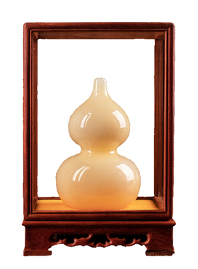 玉装饰中式客厅天然葫芦