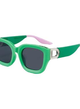 小众撞色设计UV400防紫外线墨镜