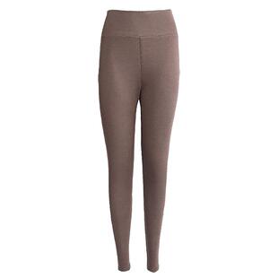 [FOR Warm Yoga]瑜伽型秋冬女士宽腰收腹薄款蚕丝羊绒保暖打底裤