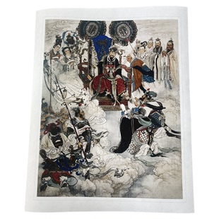 连环画刘继卣画圣西游记大闹天宫8幅微喷复制印刷画稿素材标清