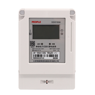 人民电器单相预付费电子电能表DDSY858商场用插卡表220V读卡器