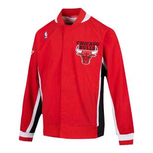 Mitchell&Ness夹克公牛队舒适防风保暖立领拼接运动棒球外套男MN