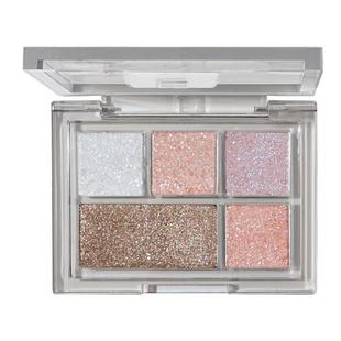 gellas珠光眼影盘五色清透碎钻爆闪亮晶晶牛郎高光卧蚕眼头提亮