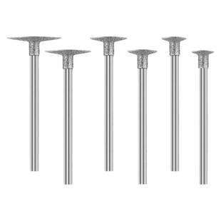 玉雕配件工具金刚砂打磨针翡翠玉石原石去皮钻头雕刻磨头K针薄片