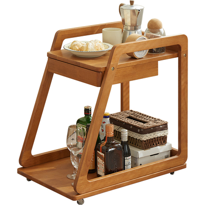 实木阳台小茶几沙发边几收纳边几