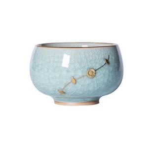 龙泉青瓷主人杯单杯女功夫茶杯个人杯冰花陶瓷手工冰裂纹品茗杯