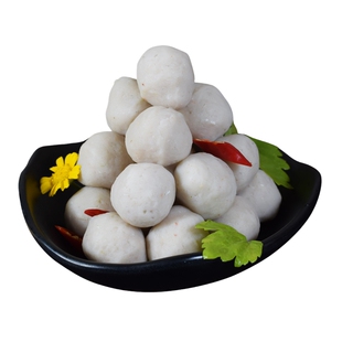 德裕隆潮汕鱼丸鱼蛋红鱼低脂火锅烧烤关东煮食材Q弹