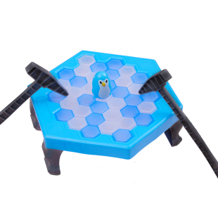 拯救企鹅砸冰块敲破冰儿童桌游抖音同款玩具益智思维训练亲子游戏