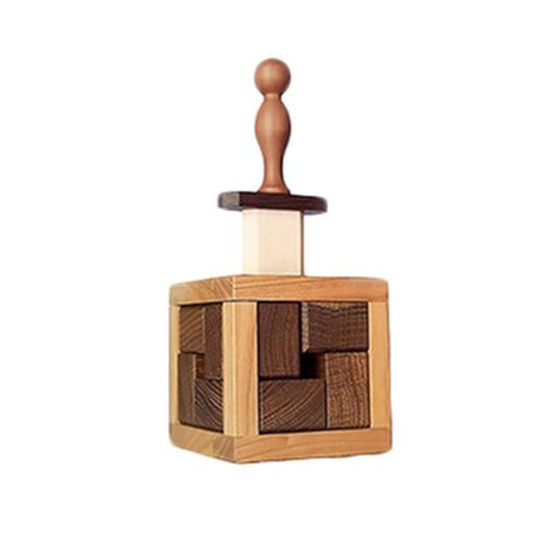 抖音同款圣剑puzzle木质10级烧脑超难box解密解锁益智减压玩具