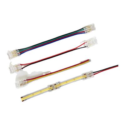 COB灯带免焊接头双色单色RGB七彩