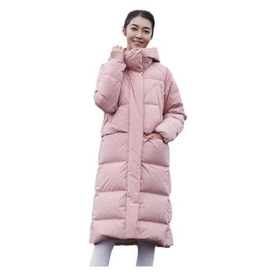 新款韩版鹅绒立体显瘦长款羽绒服