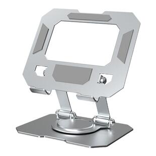 desnai全金属平板支撑架手机支架360°旋转折叠架可折叠稳固加重懒人直播平板架iPad通用多功能创意桌面托架