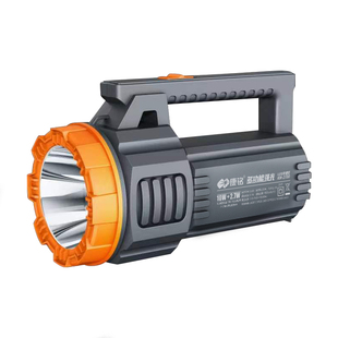 康铭手电筒强光超亮充电户外远射长续航手提探照灯家用巡逻应急灯