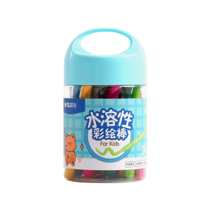 晨光油画棒蜡笔不脏手可旋转画笔